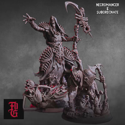 Undead Revolt Encounter - Skeletons, Zombies, Necromancer - D&D Miniature Lot