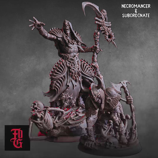 Undead Revolt Encounter - Skeletons, Zombies, Necromancer - D&D Miniature Lot
