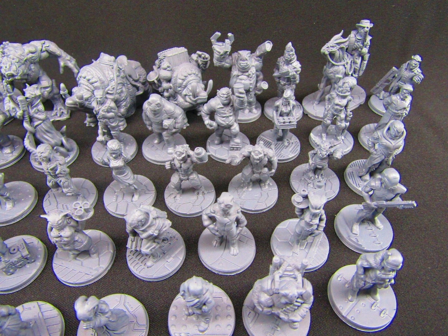 Sci Fi TTPRG 62pc Bulk Lot Mini Miniature Star Wars, Star Trek, Starfinder - Aliens, Robots, Humans, Mutants +