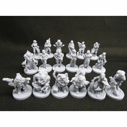 Sci Fi TTPRG 18pc Bulk Lot Mini Miniature Star Wars, Star Trek, Starfinder - Humans, Dwarves, Humanoids