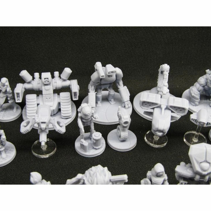 Sci Fi TTRPG 48pc Bulk Lot Mini Set Miniature Star Wars, Star Trek, Starfinder - Robots, Mutants, Humans, Droids & More