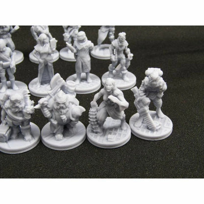Sci Fi TTPRG 18pc Bulk Lot Mini Miniature Star Wars, Star Trek, Starfinder - Humans, Dwarves, Humanoids