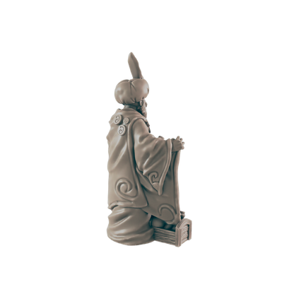 Human Mini | Snake Oil Salesman / Alchemist | Male Townsfolk NPC Figure | DnD Wargaming Mini | RPG Character | 32mm Scale Model | for Dungeons and Dragons, Pathfinder, etc.