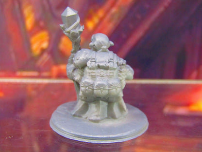 Deep Gnome Wanderer w/ Crystal Staff Mini Miniature Figure 3D Printed Model