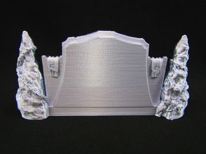 Spider Queen Throne & Dais Scatter Terrain Scenery 3D Printed Mini Miniature