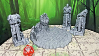 
              4 Piece Statue Ruins Scatter Terrain Scenery 28mm Dungeons & Dragons 3D Printed
            