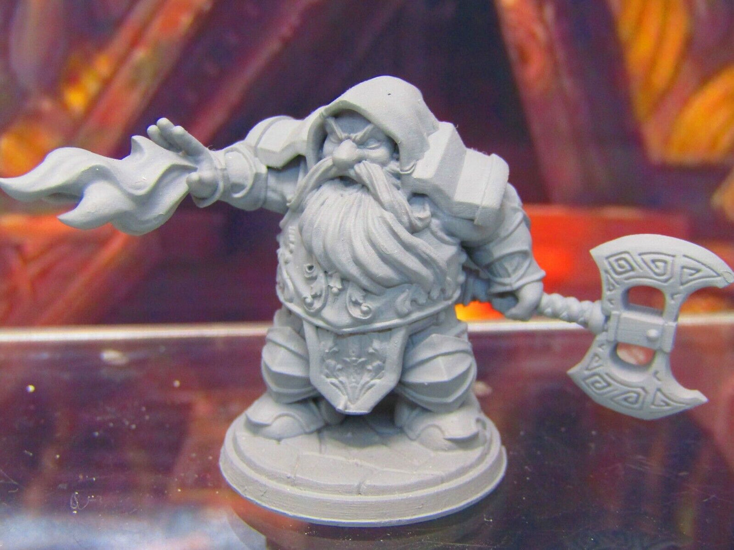 Dwarven Eldritch Arcane Magical Knight Mini Miniatures 3D Printed Model 28/32mm