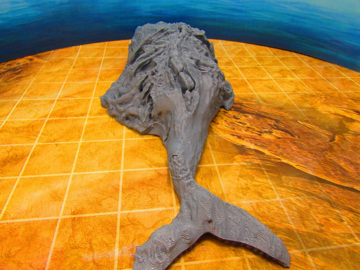 Beached Dead Whale Carcass Corpse Scatter Terrain Scenery 3D Printed Model