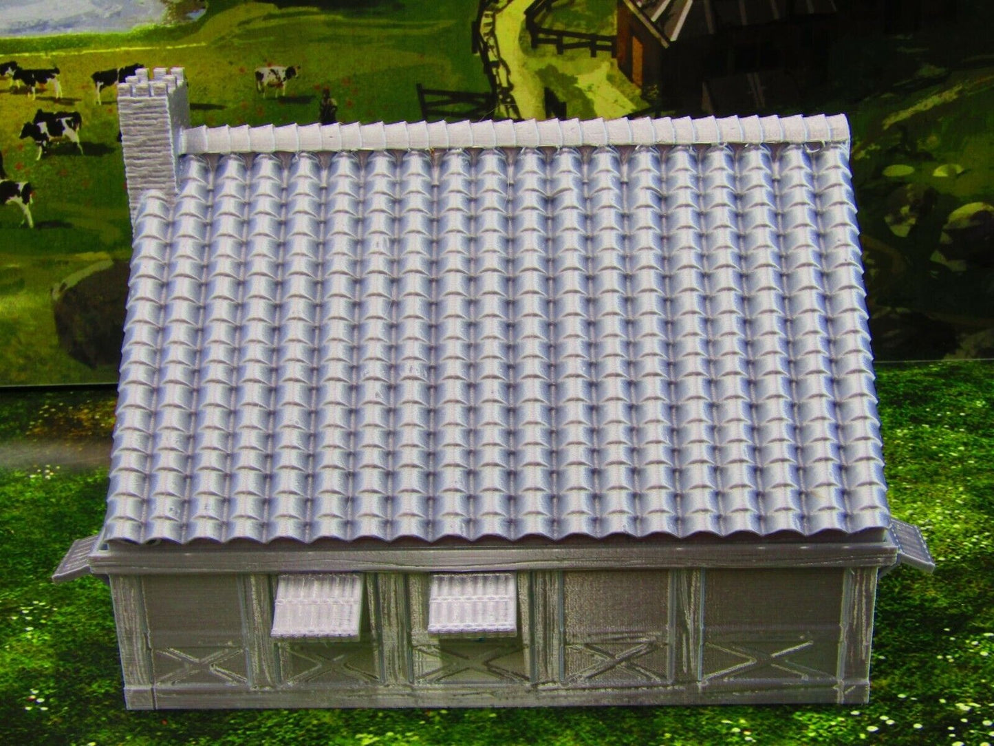 Large Manor Farm House Scatter Terrain Scenery 3D Printed Model 28/32mm Scale