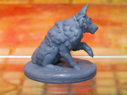 Baby Direwolf Pup Puppy Monster Beast Companion Mini Miniatures 3D Printed Model