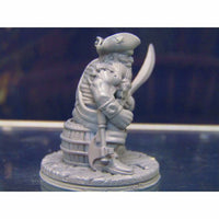 
              Dwarf Pirate on Barrel Mini Miniature Figure 3D Printed Model 28/32mm Scale
            