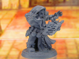 Kamli the Summoner Wizard Sorcerer Dark Magician Dwarf Mini Miniature 3D Print