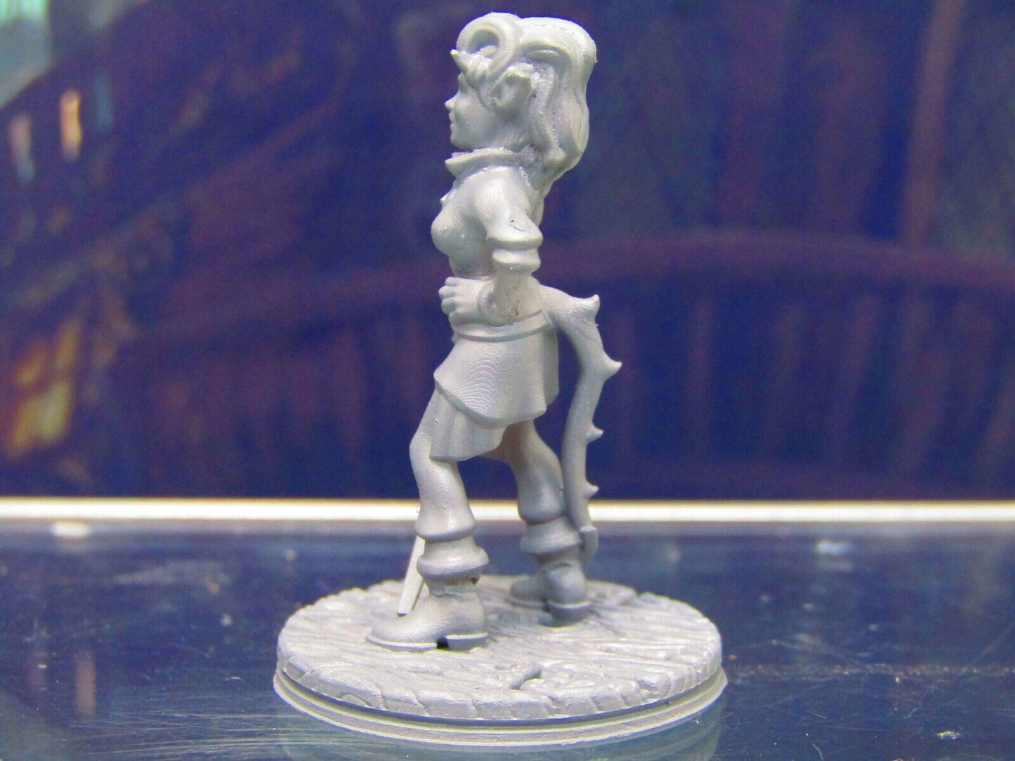 Demon Touched Female Pirate w/ Cutlass Mini Miniature Figure 3D Printed Model