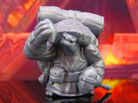 Tortle Artificer Archaeologist Scientist Mini Miniature Model Character Figure