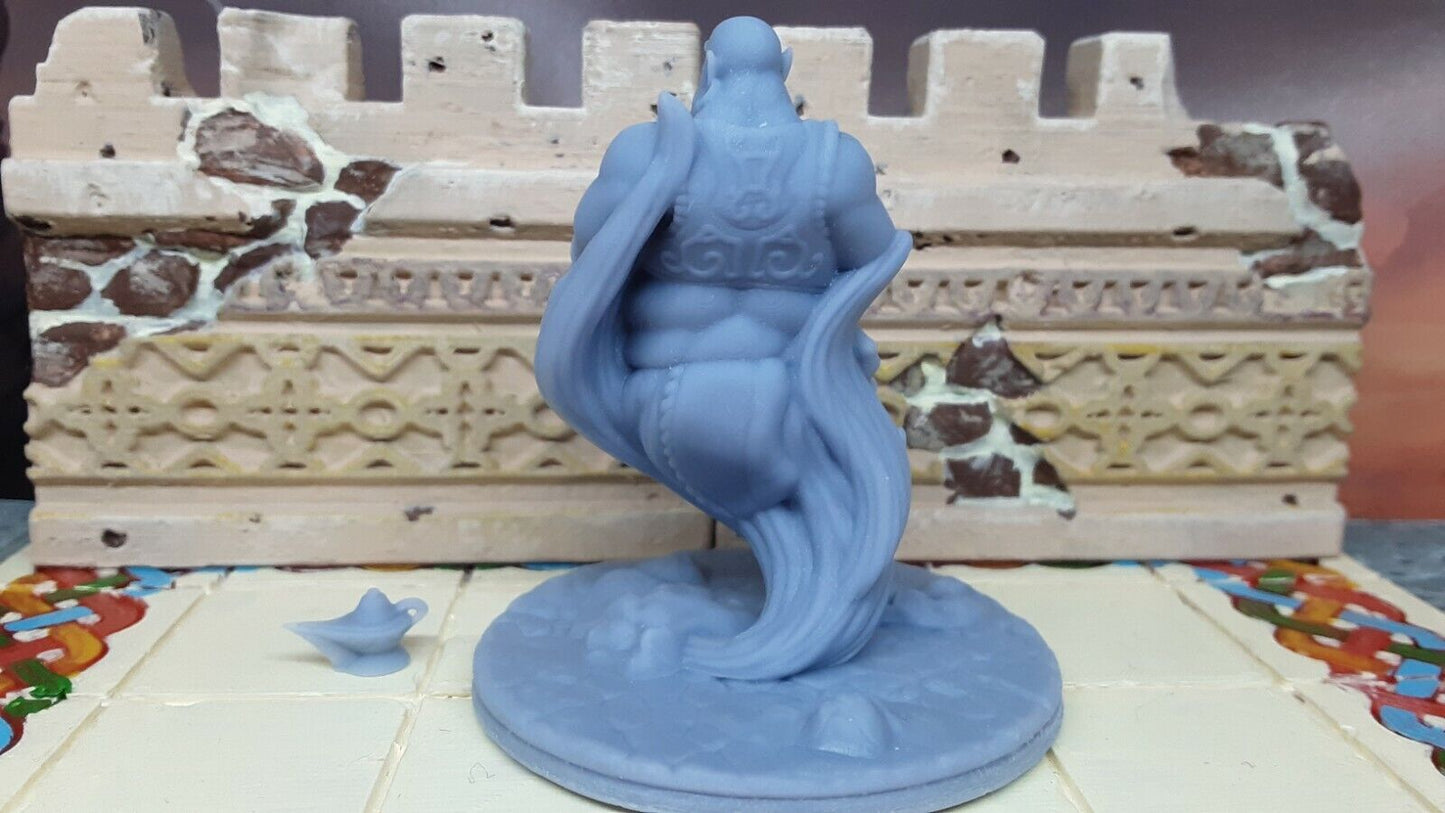 Air Genie Djinn W/ Lamp Mini Miniatures Figure Tabletop Game 3D Printed Resin