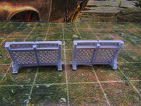 
              2pc Chainlink Fence Wall Barricade Sections Scatter Terrain Scenery Wasteland
            