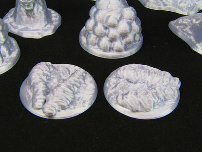 Spider Lair w/ Nests & Wrapped Bodies Scatter Terrain Scenery 3D Printed Mini