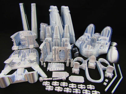 Large Modular Starfighter "Sparrowhawk" Space Ship Scenery Scatter Terrain SciFi