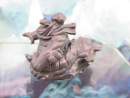 Winter Sledding Tortle Mini Miniature Figure 3D Printed Model 28/32mm Scale
