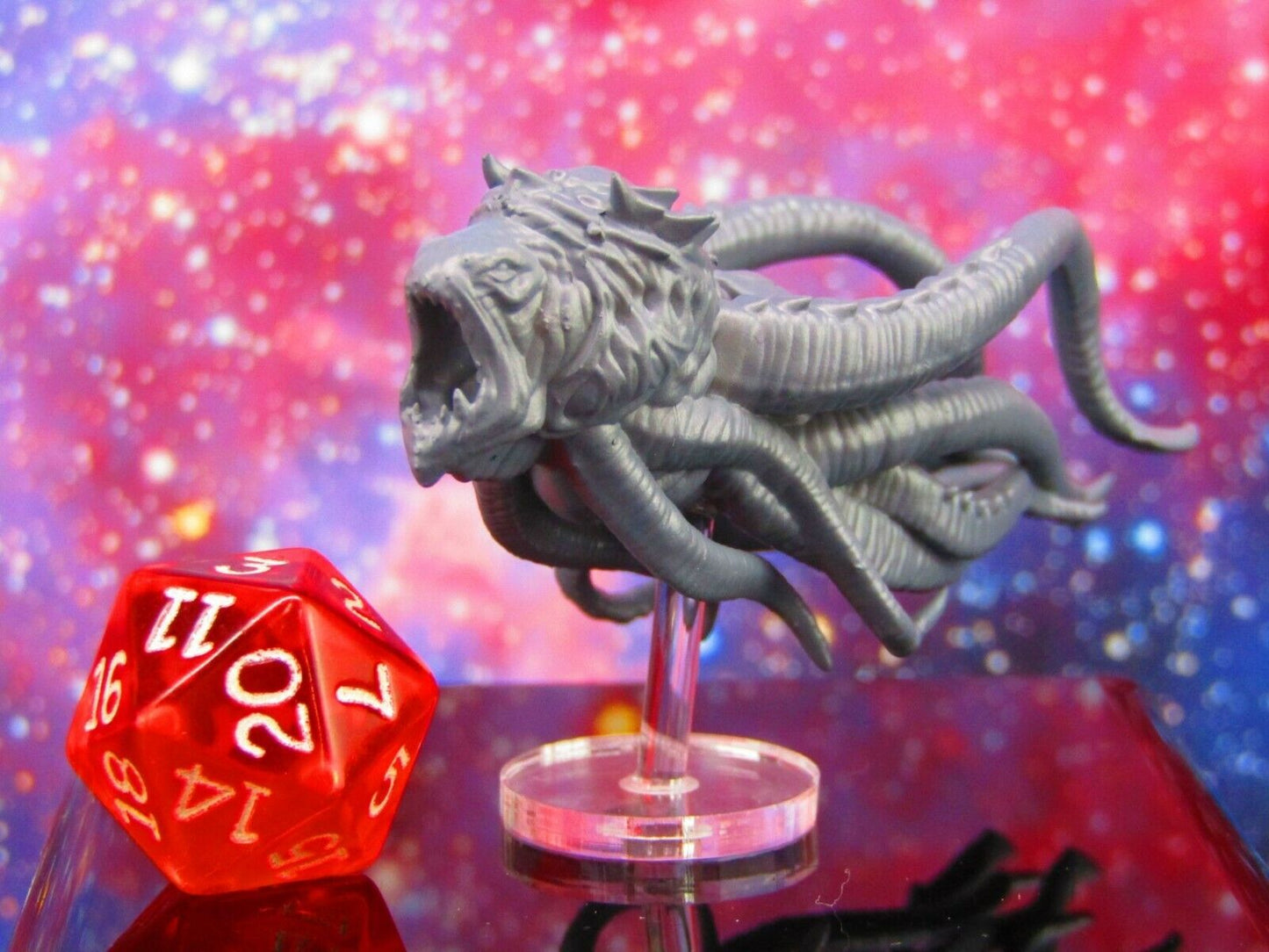 Cosmic Kraken Space Creature Monster Space War Gaming Set w/ Flight Stands & Rod