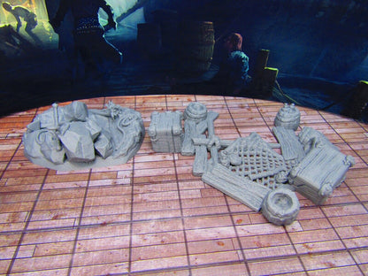 Shipwreck Debris & Anchor for Docks Coast Seashore Scenery Scatter Terrain