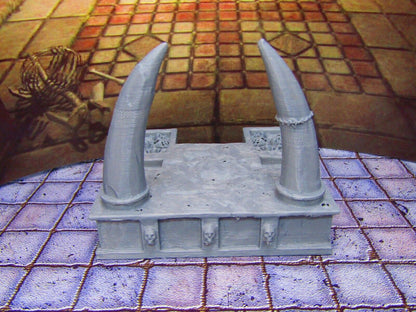 Cultists Sacrificial Torture Altar Stage w/ Bone & Blood Scenery Scatter Terrain