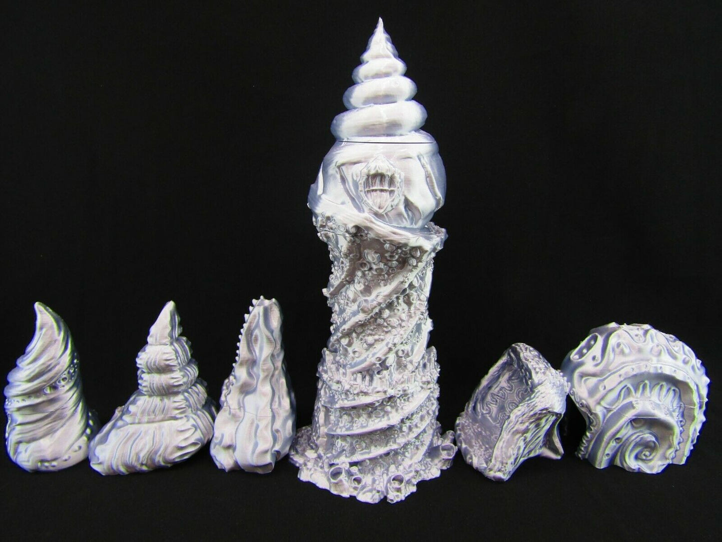 Sea Shell Village & Sea Tower Scatter Terrain Scenery 3D Printed Mini Miniature