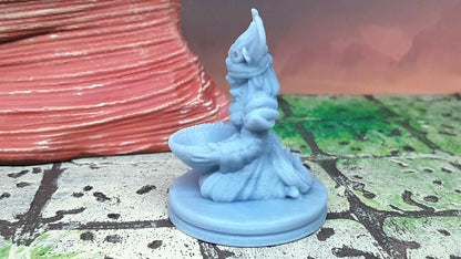 Catfolk Seer Mini 28mm Miniatures Figure Tabletop Gaming D&D 3D Printed Resin