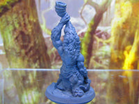 
              Goatman War Crier w/ Horn Mini Miniature Figure 3D Printed Model 28/32mm Scale
            