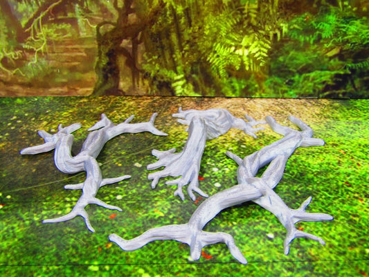 Gnarled Jungle Tree Roots Scatter Terrain Scenery 3D Printed Mini Miniature