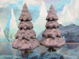 Evergreen Pine Tree Pair Scatter Terrain Scenery Tabletop Gaming Mini Miniature