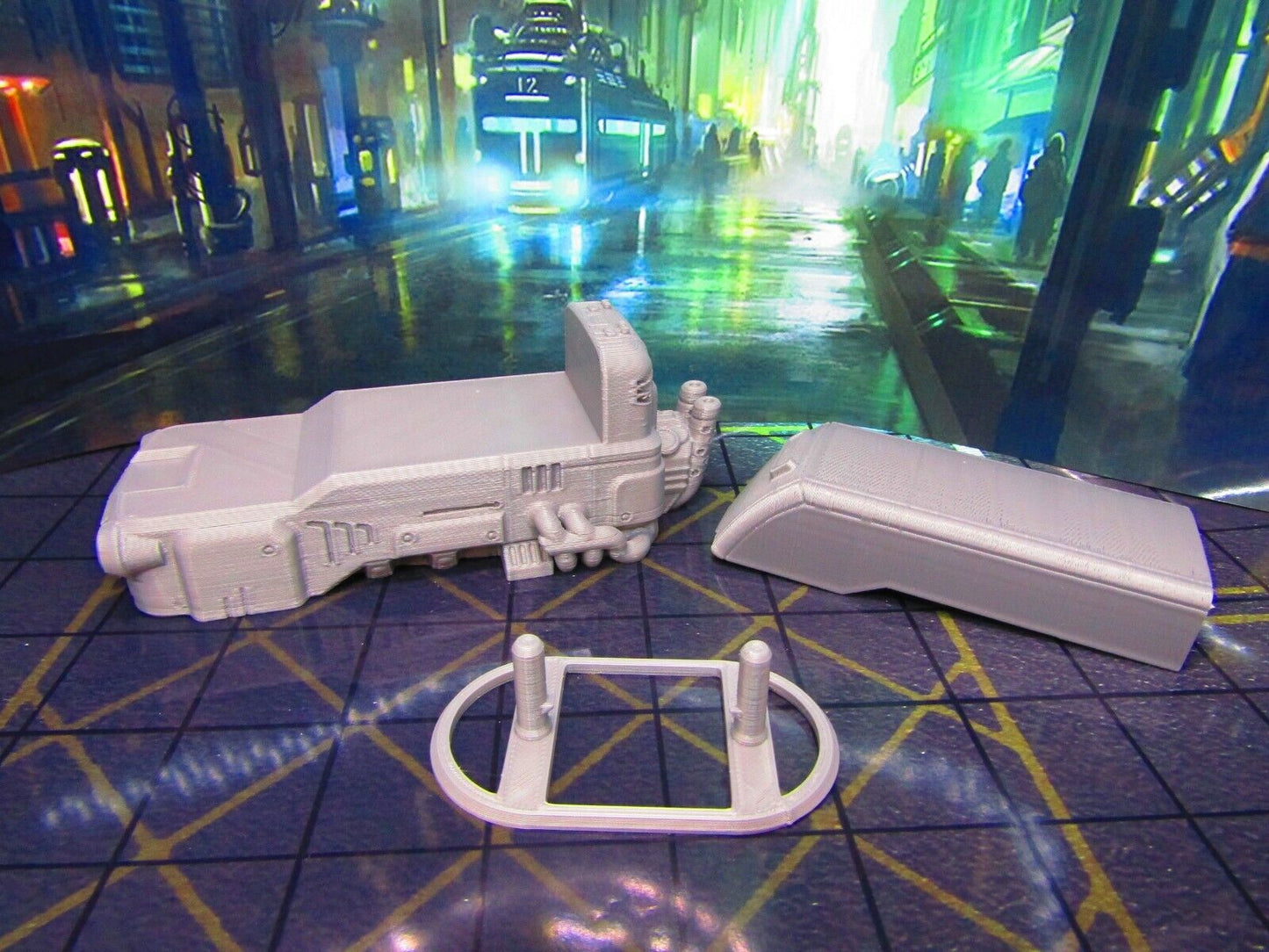 Hover Bus Vehicle Transportation Terrain Scenery Miniature