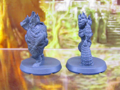 Azer Elemental Pair Mini Miniatures 3D Printed Resin Model Figure 28/32mm Scale