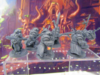 
              6pc Dwarf Spearmen Fighters Soldiers Mini Miniature Figure 3D Printed Model DnD
            