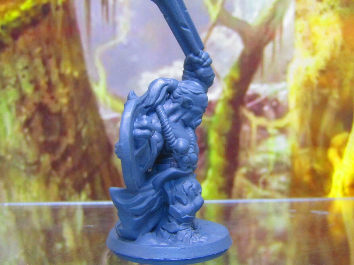 Orc Fighter Warrior Soldier w/Club/Shield Mini Miniature Figure 3D Printed Model