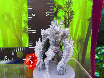 Sea Troll Mini Miniatures 3D Printed Resin Model Figure 28/32mm Scale RPG