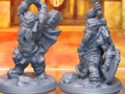 4pc Goblin War Party Fighters Warriors Mini Miniature Figure 3D Printed Model