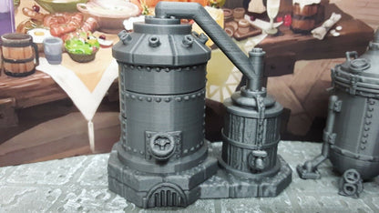 Dwarven Boil Kettle & Spirit Still 28mm Model Dungeons & Dragons Scatter Terrain