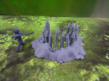 Tribal Prehistoric Caveman Hunter & Spike Trap Set Scatter Terrain Scenery