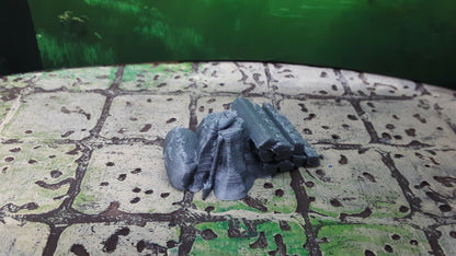 Adventurer's Camp w/ Tents, Campfire Scatter Terrain Dungeons & Dragons 28mm