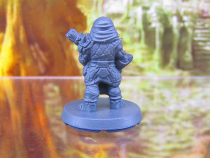 Dwarf Fighter Player Character Mini Miniatures 3D Printed Resin Model Figure