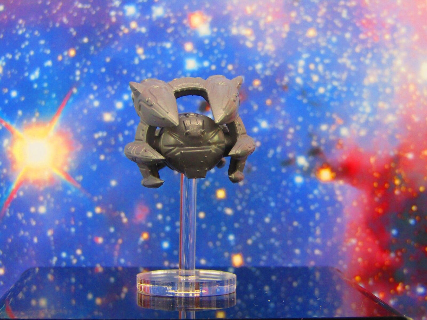 Kshellik Destroyer Ship Mass 3 W/ Flight Stand & Rod Astra Nebula Billion Suns