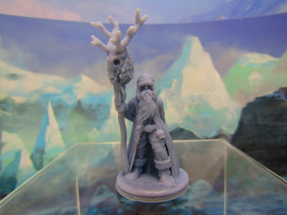 Druid Santa Claus Saint Nick w/ Reindeer Set 28mm Scale Figure RPG Fantasy Games
