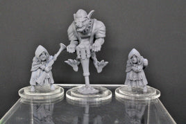 3pc Red Riding Hood & Big Bad Wolf Mini Miniature Character Tabletop Gaming D&D