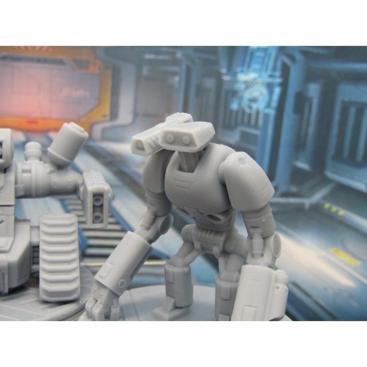 Lot of 3 War Droids Battle Robots Mini Miniature 3D Printed Figure Model