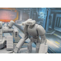 
              Lot of 3 War Droids Battle Robots Mini Miniature 3D Printed Figure Model
            