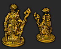 
              Chancellor Vizier Arabian Themed Mini Miniatures Figure 28-32MM 3D Printed Resin
            