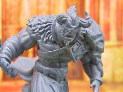 Minotaur Greek Mythology Bull Man Mini Miniature Figure 3D Printed Model 28/32mm