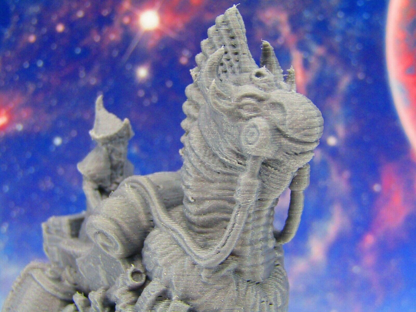 Alien Pack Beast Monster w/ Rider Mini Miniature Figure 3D Printed Model 28/32mm