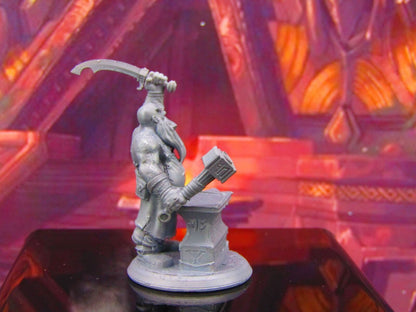 Jakir Redsword Legendary Dwarven Blacksmith Mini Miniature Model Character